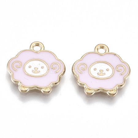 Alloy Enamel Charms PALLOY-N160-006-RS-1