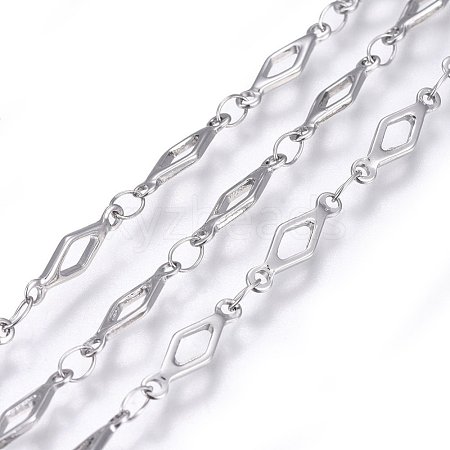 Tarnish Resistant 304 Stainless Steel Link Chains STAS-P219-36-1