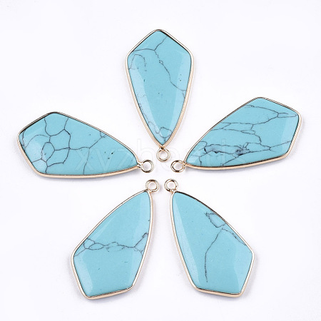 Synthetic Turquoise Pendants G-T112-26A-1