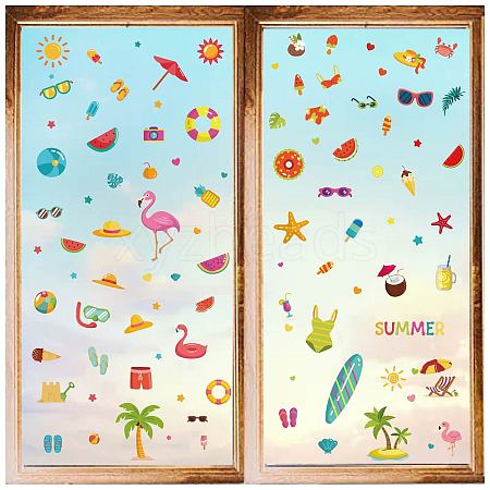 8 Sheets 8 Styles PVC Waterproof Wall Stickers DIY-WH0345-179-1