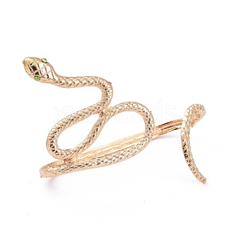 Alloy Snake Open Palm Cuff Bangles BJEW-O180-01LG-1