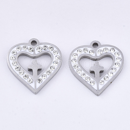 201 Stainless Steel Pendants STAS-N091-13P-1