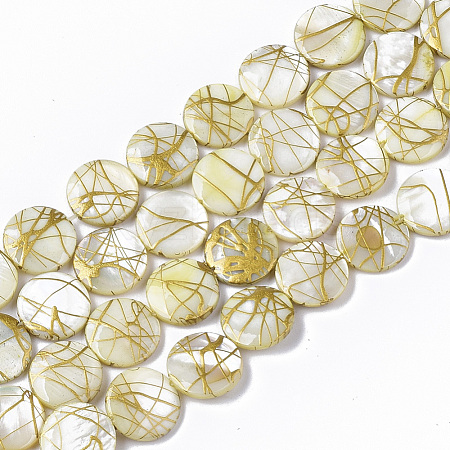 Drawbench Freshwater Shell Beads Strands SHEL-T014-012H-1