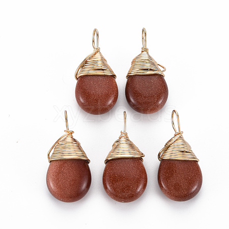 Synthetic Goldstone Pendants G-S359-294D-1