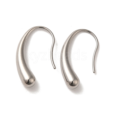 Non-Tarnish 304 Stainless Steel Teardrop Dangle Earrings EJEW-Q793-01P-1