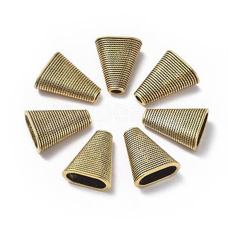 Tibetan Style Bead Cones TIBEB-00957-AG-RS-1