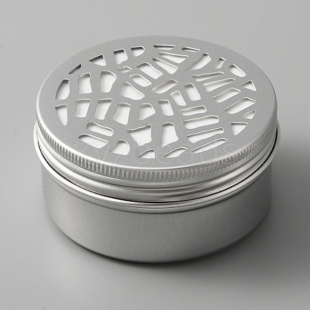 Aluminium Shallow Round Candle Tins LS-AJEW-WH0312-59C-1