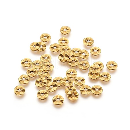 Tibetan Style Wavy Spacer Beads LS-TIBEB-A101871-AG-FF-1