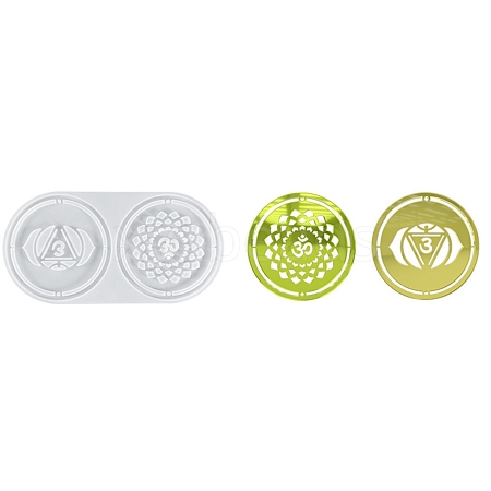 Meditation Yoga Pendants Cup Mat Silicone Molds DIY-B056-02A-1