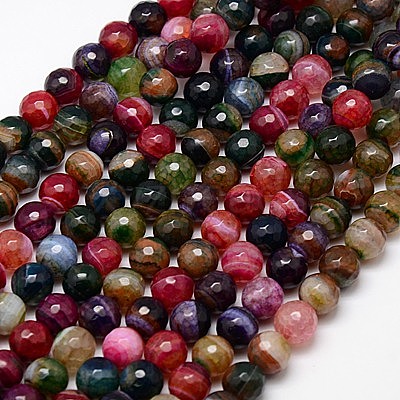 Wholesale Natural Striped Agate/Banded Agate Beads Strands - xyzbeads.com