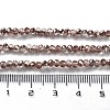 Electroplate Glass Bead Strands EGLA-J047-3x2mm-H32-3