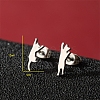 Stainless Steel Stud Earrings PW-WG95520-22-1