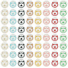 200Pcs 2-Hole Resin Buttons BUTT-TA0001-60C-2