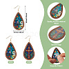 2 Pairs 2 Styles Acrylic Dangle Earrings EJEW-TA0001-52-4