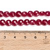 Lab Grown Red Corundum Beads Strands GG-CBAC488-05-5