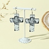 304 Stainless Steel Dangle Earrings EJEW-FS00010-4