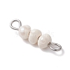 Natural Cultured Freshwater Pearl Potato Beaded Links PALLOY-JF04645-02-4