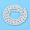 Transparent Spray Painted Glass Beads Strands GLAA-N001-25-3