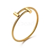 304 Stainless Steel Twist Rope Open Cuff Bangle BJEW-P283-53-4