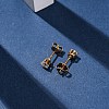 304 Stainless Steel Micro Pave Clear Cubic Zirconia Stud Earrings EJEW-P299-01B-G-2