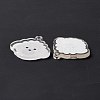 Transparent Acrylic Pendants X-TACR-G038-03B-3