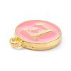 Golden Plated Alloy Enamel Charms ENAM-Q437-14E-2