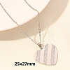 Stainless Steel Heart-Shaped Necklace Jewelry Luxury DIY Accessories Vacuum Plating ZC7092-5-1