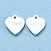 Heart Alloy Spray Painted Charms LS-PALLOY-B005-01G-1