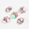 Faceted K9 Glass Charms EGLA-P026-F01-1