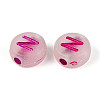 Luminous Frosted Acrylic Beads FACR-T008-02N-2
