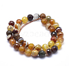 Natural Striped Agate/Banded Agate Beads G-J371-02-12mm-2