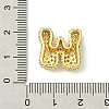 Rack Plating Brass Clear Cubic Zirconia Pendants KK-S378-01G-W-3