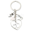 Natural Rose Quartz & Black Onyx Keychain KEYC-JKC01081-3