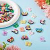 44pcs 11 styles Opaque & Transparent Resin Pendants RESI-TA0001-82-5