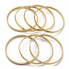 7Pcs PVD Vacuum Plating 202 Stainless Steel Bangle Sets BJEW-M317-09G-1