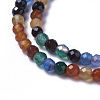 Natural Multi-Color Agate Beads Strands G-F596-36-3mm-3