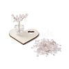 Natural Rose Quartz Chips Tree of Life Decorations AJEW-JD00014-01-2