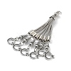 Tibetan Style Alloy Curb Chain Tassel Big Pendants FIND-K013-01AS-05-2