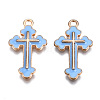 Alloy Enamel Pendants ENAM-S121-059D-3