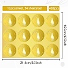 34 Sheets Self Adhesive Gold Foil Embossed Stickers DIY-WH0509-081-2