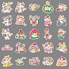 100Pcs Cat PET Waterproof Stickers PW-WG73224-01-4