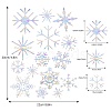 Snowflake Rainbow Prism Electrostatic Window Stickers PW-WG5AC36-01-2