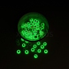 480Pcs 8 Style Flat Round Luminous Acrylic Beads DIY-YW0003-01-6