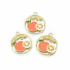 Alloy Enamel Pendants ENAM-S126-106-A-RS-3