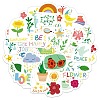 50Pcs Garden PVC Adhesive Waterproof Stickers PW-WGC0B30-01-5