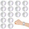 Aluminium & Plastic & Imitation Leather Glitter Powder Cord Bracelets for Bridesmaid BJEW-WH0022-75-1