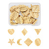 28Pcs 7 Style 304 Stainless Steel Pendants STAS-TA0004-75-1