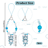 Glass & Resin Mobile Straps HJEW-BC00030-2