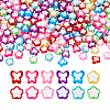 Beadthoven 480Pcs 12 Style Transparent Acrylic Beads TACR-BT0001-04-13