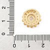 Brass Micro Pave Cubic Zirconia Slide Charms ZIRC-I068-12G-4